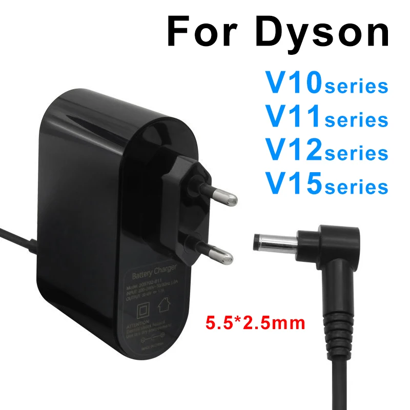 

30.45V EU Plug Power Adapter Suitable For Dyson V10 V11 V12 V15 SV12 SV16 SV20 Vacuum Cleaner Battery Charger Power Supply Patr