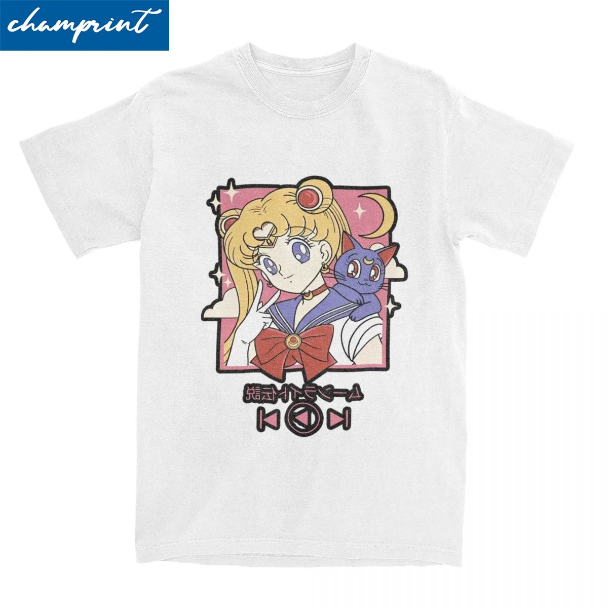 

Sailors Moons Anime Cartoon T Shirts for Men Women 100% Cotton Vintage T-Shirts Round Neck Tee Shirt Short Sleeve Tops Big Size