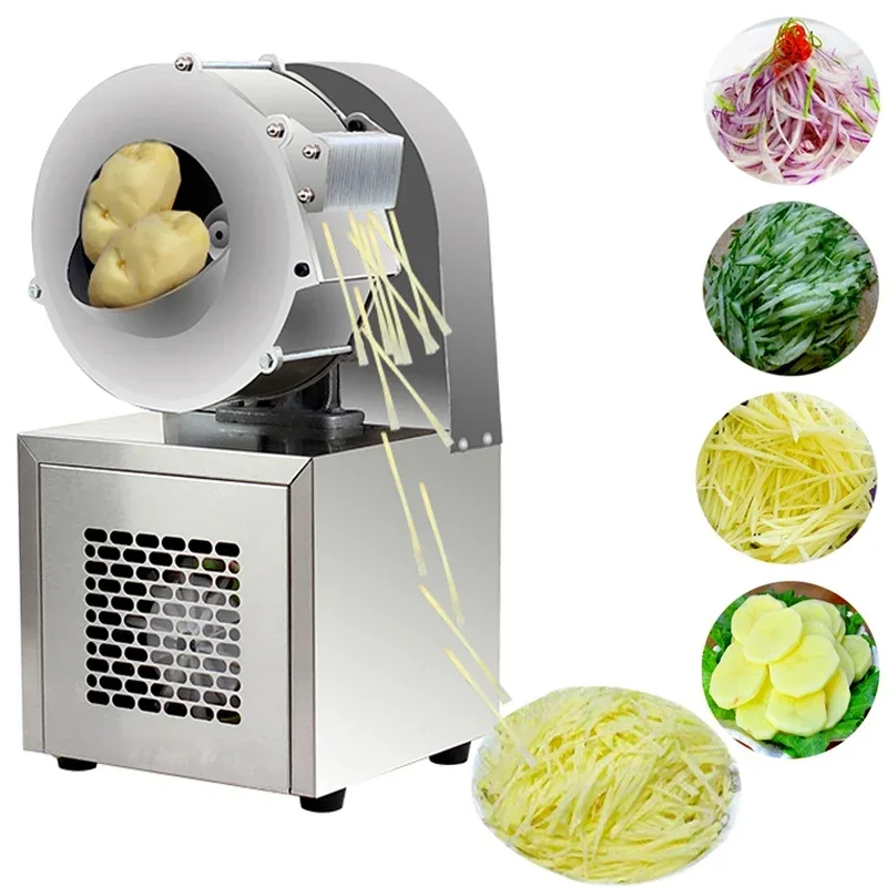 Vegetable Cutting Machine Automatic Vegetable Cutter Machine Multi-function Commercial Potato Shredder Electric Slicer