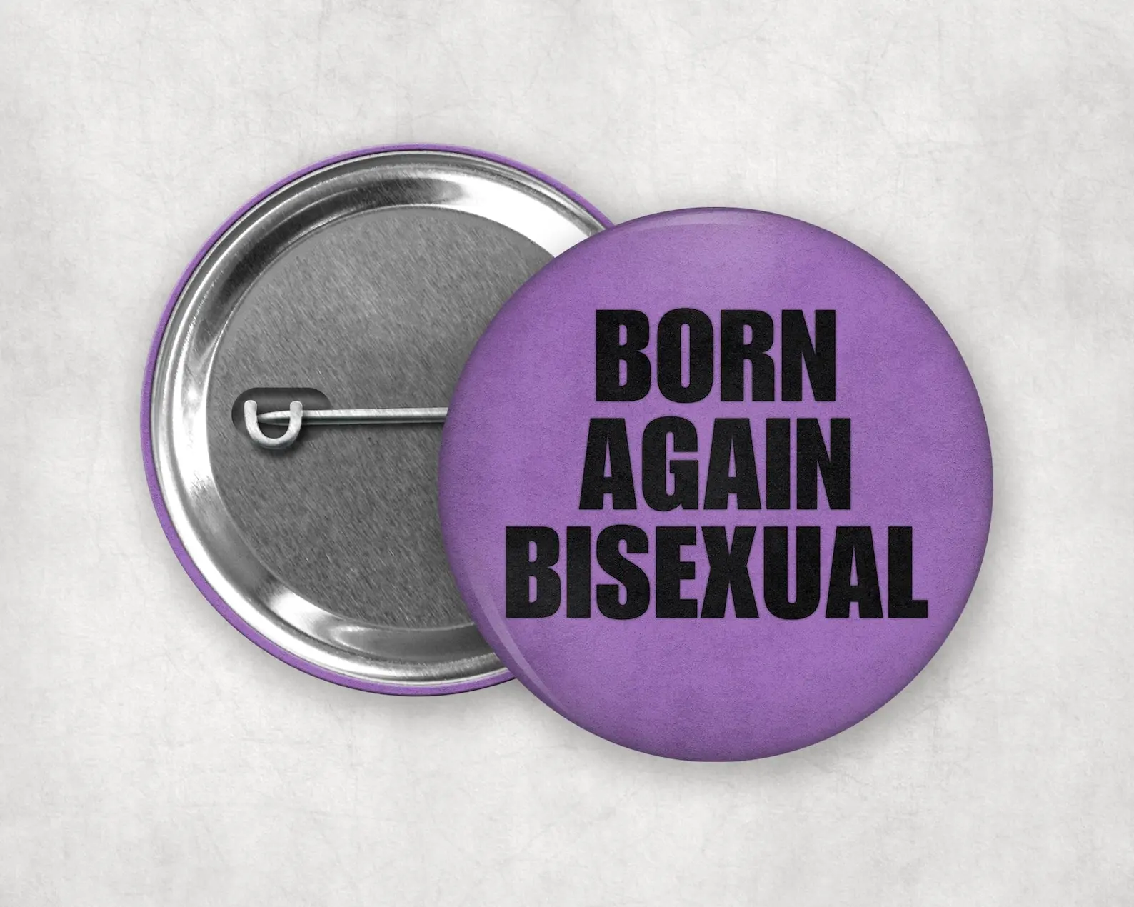 Vintage Inspired Bisexual Pride Buttons | Retro Bi Pride Badges