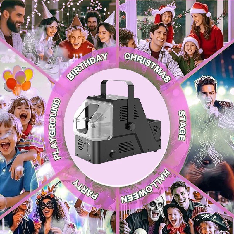 Automatyczna maszyna do wytwornicy mgły z 3 trybami funkcjonowania, idealna na wesela, imprezy, występy sceniczne, prezent urodzinowy, Boże Narodzenie, Halloween, zabawka dla dzieci.