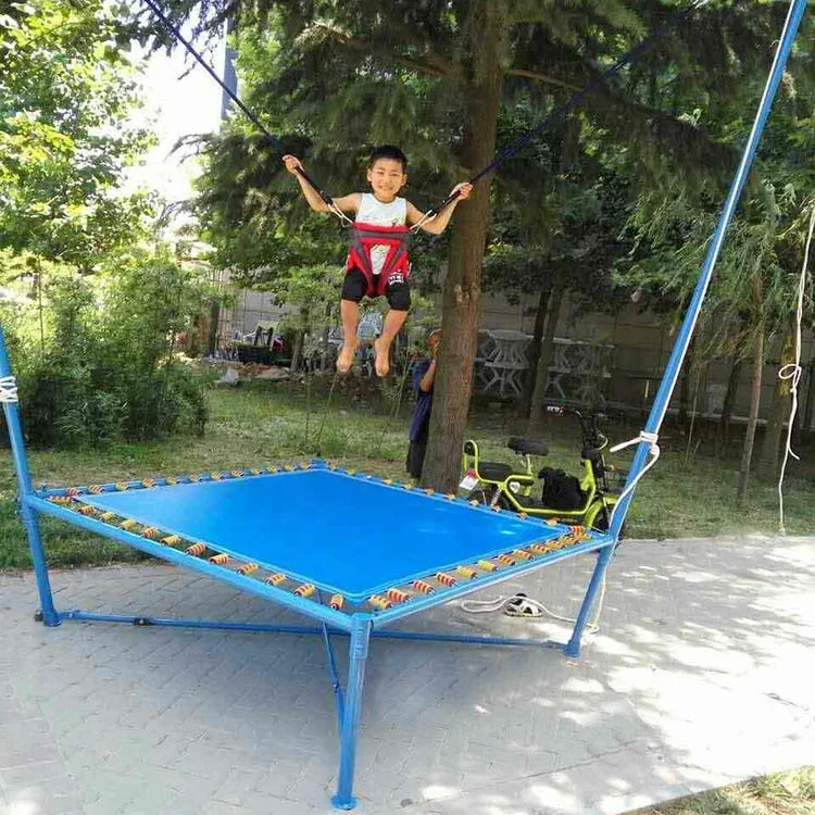 

Батут для дома и улицы с электрическим банджи-джампингом и ручными качелями, из ПВХ, для детей, по цене от производителя