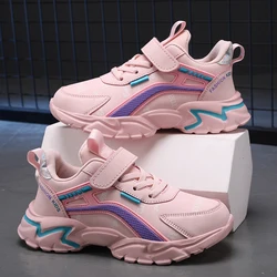 Boy Kids Fashion Sneakers Girls School Casual Shoes Outdoor Breathable Running Shoes Light Soft Sole Non-slip Children Shoes