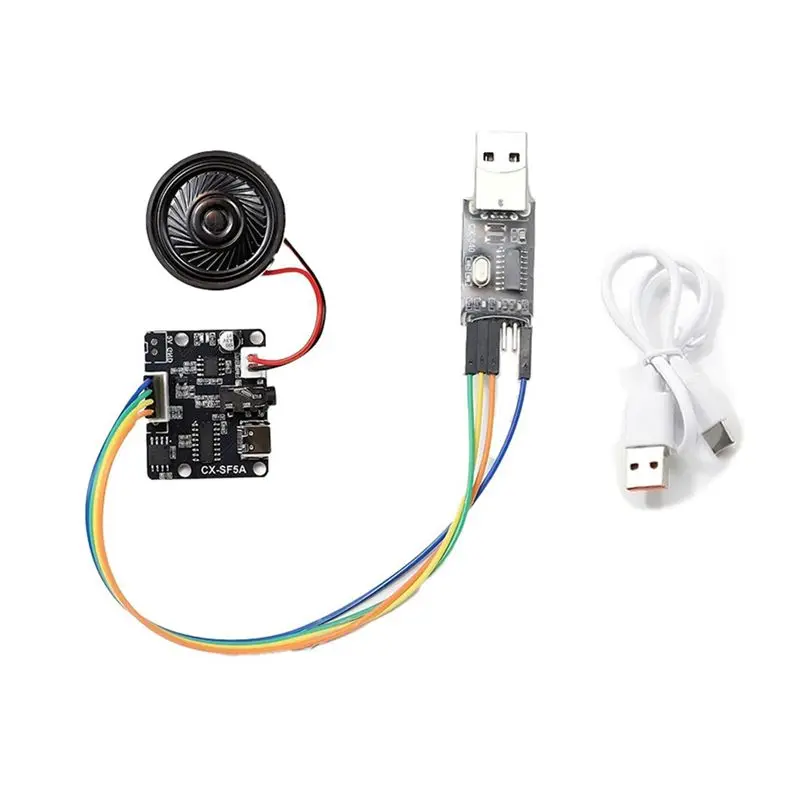 Y22A-CX-SF5A Serial Port MP3 Voice Chip Module Voice Broadcast Custom Audio Module Single Chip Control Triggers Audio Kit