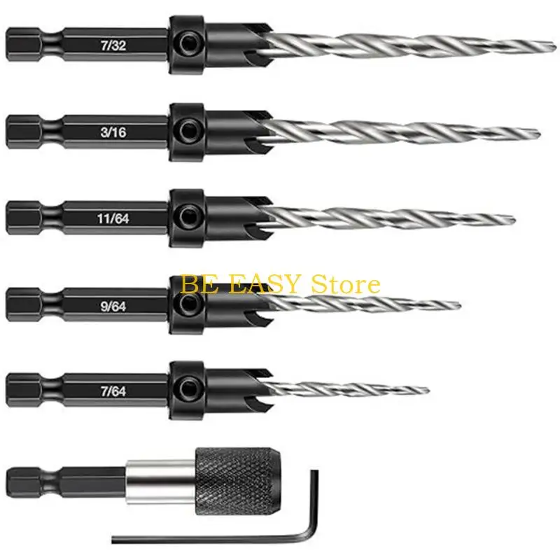 E28F Countersink Drill Bit 5Pcs Suitable for