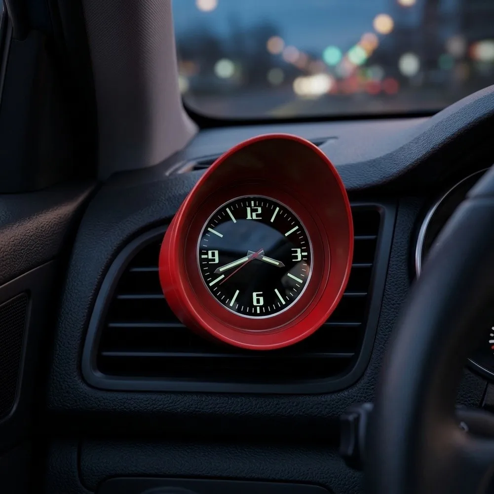 for mini Car Clock Interior Accessories Vibration for proof Air Vent Clock Luminous Pointer for sapphire Glass Shock for proof