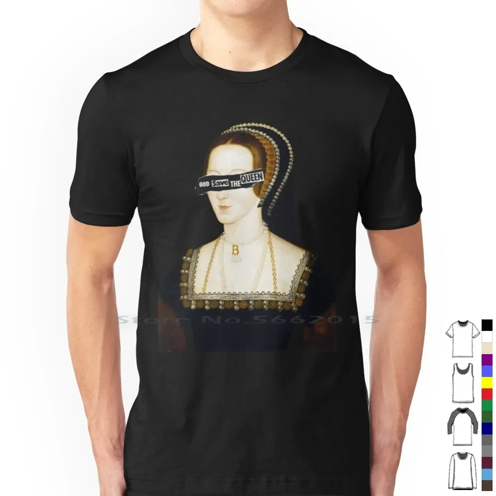 The Witch Queen T Shirt 100% Cotton Anne Boleyn History Queens England The Short Long Sleeve Tee Top