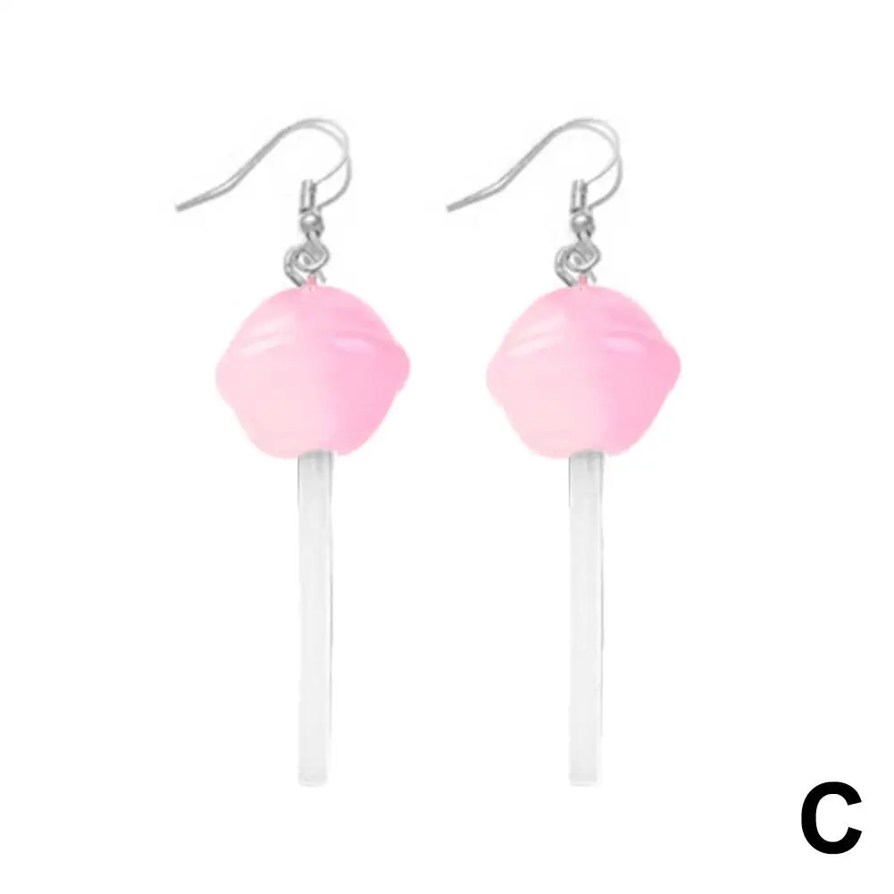 1Pair Korean Women Resin Drop Earrings Cute Eardrop Gift Hanging Funny Trendy Earrings 2024 Jewelry Ear Girls Dang L1Q2