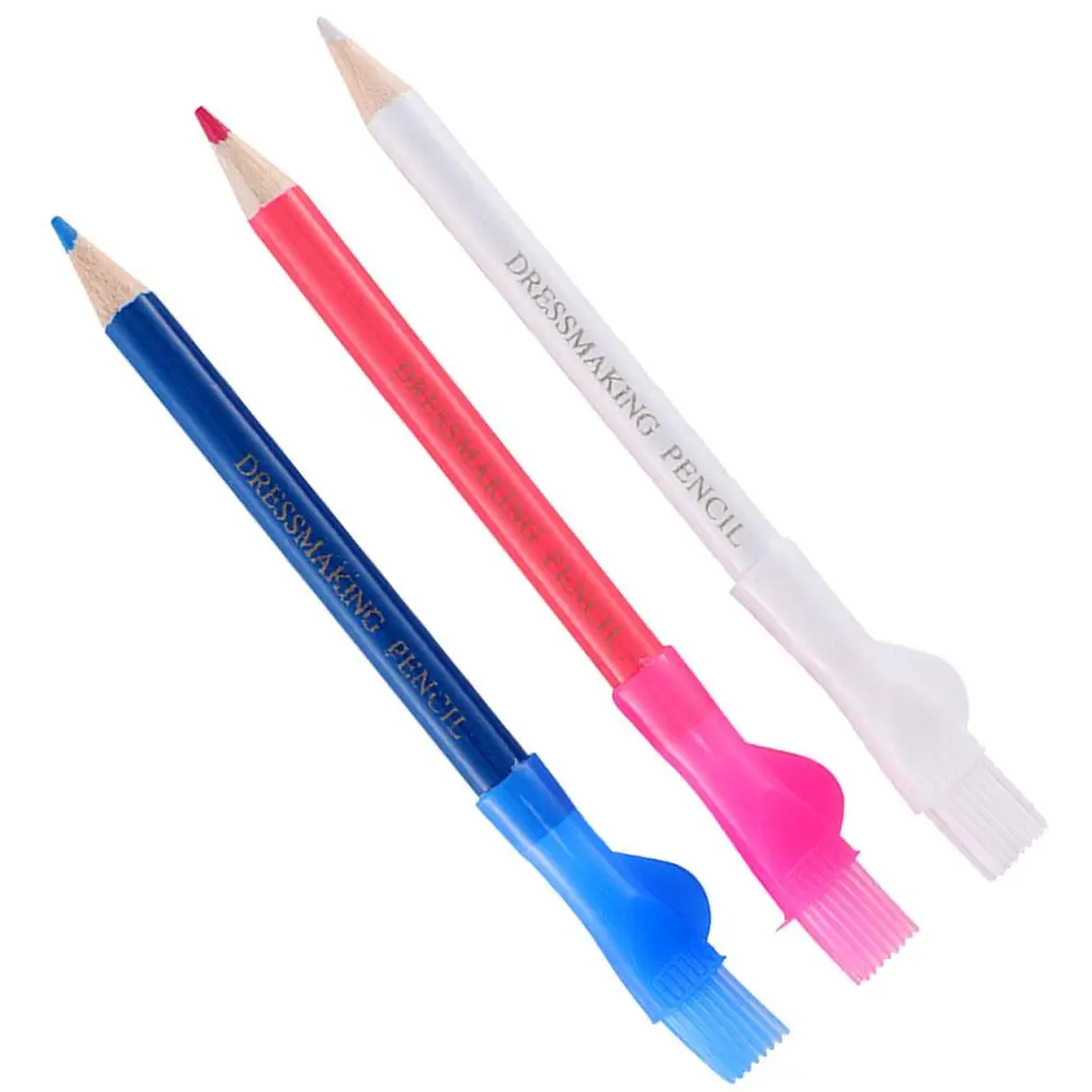 

3 Pcs Draw Chalk Shop Sewing Tools Professional Tailor Clothing DIY Chalks Home Pen Wooden Colorful Markers Fabric Marking