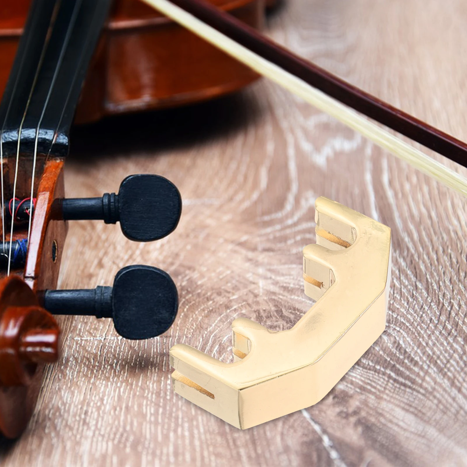 

Violin Mute Convenient Practice Musical Instrument Parts Metal for Portable Small