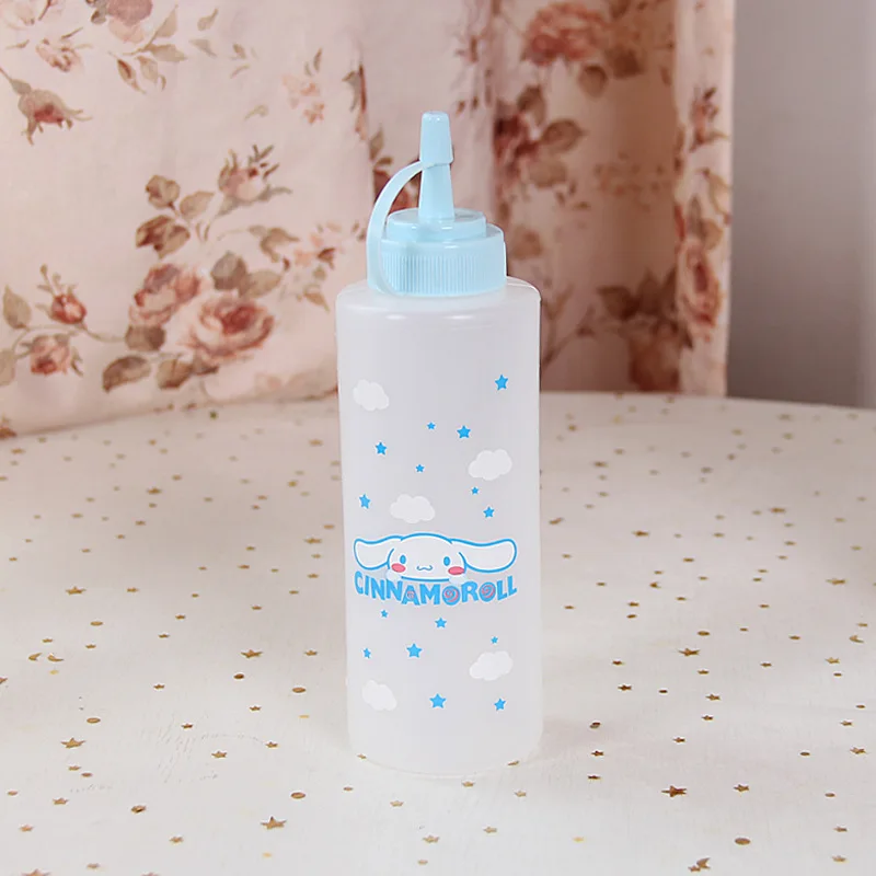 かわいいハローキティボトル漫画女性Ktプリント家庭用キッチン用品絞りボトルオイルポットサラダドレッシング収納卸売