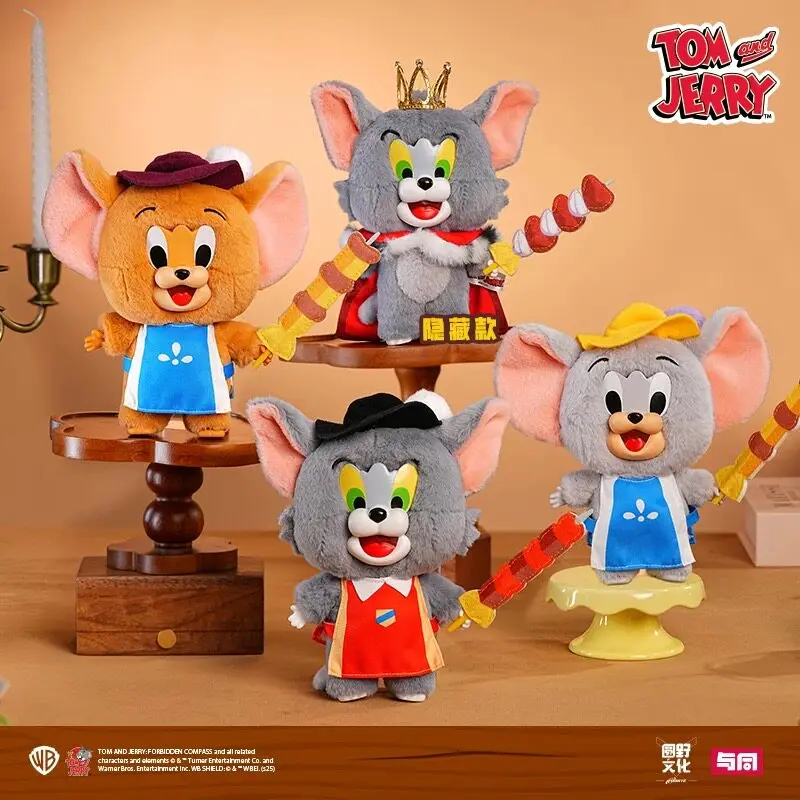 

Fondjoy Tom and jerry Tuffy Kebab Trio Swordsmen Mini Plush Blind Box Ball Gifts Toy Model Anime Figures Collect Ornaments