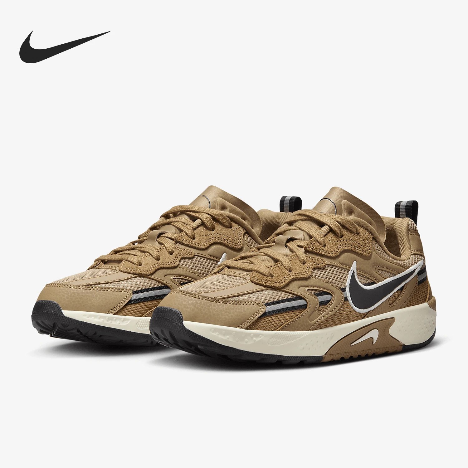 

Nike JAM Удобные и стильные повседневные кроссовки с низким верхом для женщин и мужчин коричнево-черного цвета Спортивная обувь в стиле ретро FN0314-200