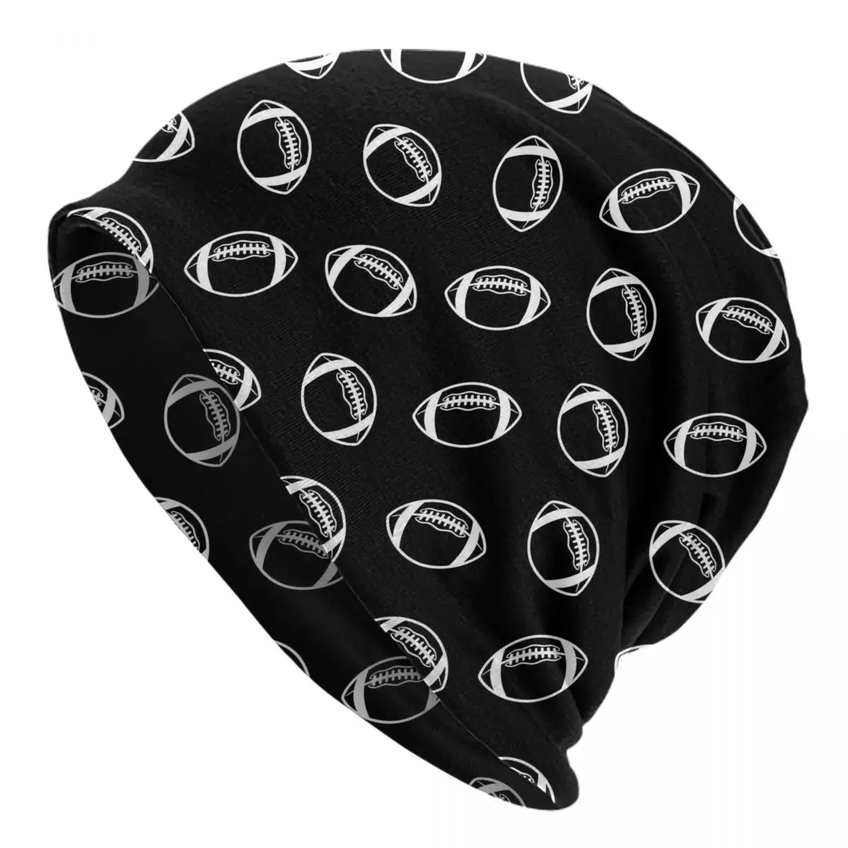 Custom American Football Rugby Bonnet Hats Street Knit Hat For Men Women Autumn Winter Warm Skullies Beanies Caps