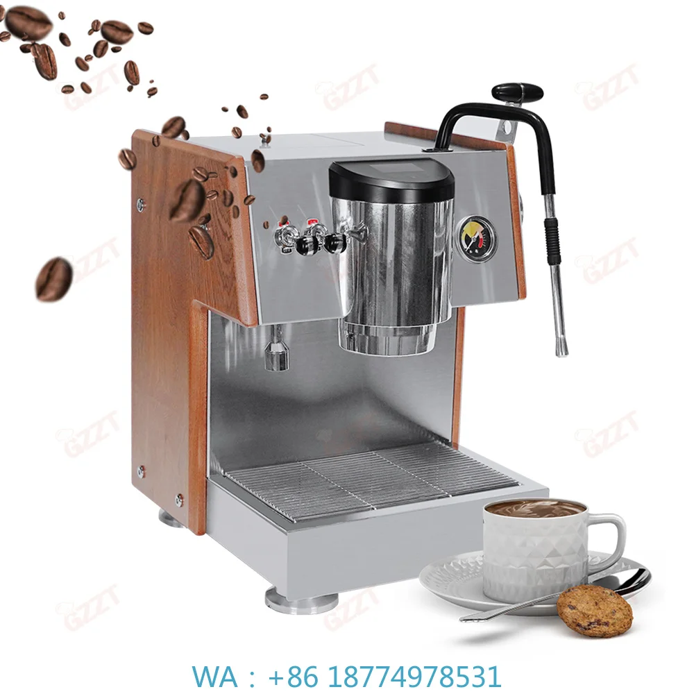 Professional Barista Espresso Maker, LED Light Pre‑Soaking With External OPV Pressure Regulator for Latte Coffee Brewing Tool