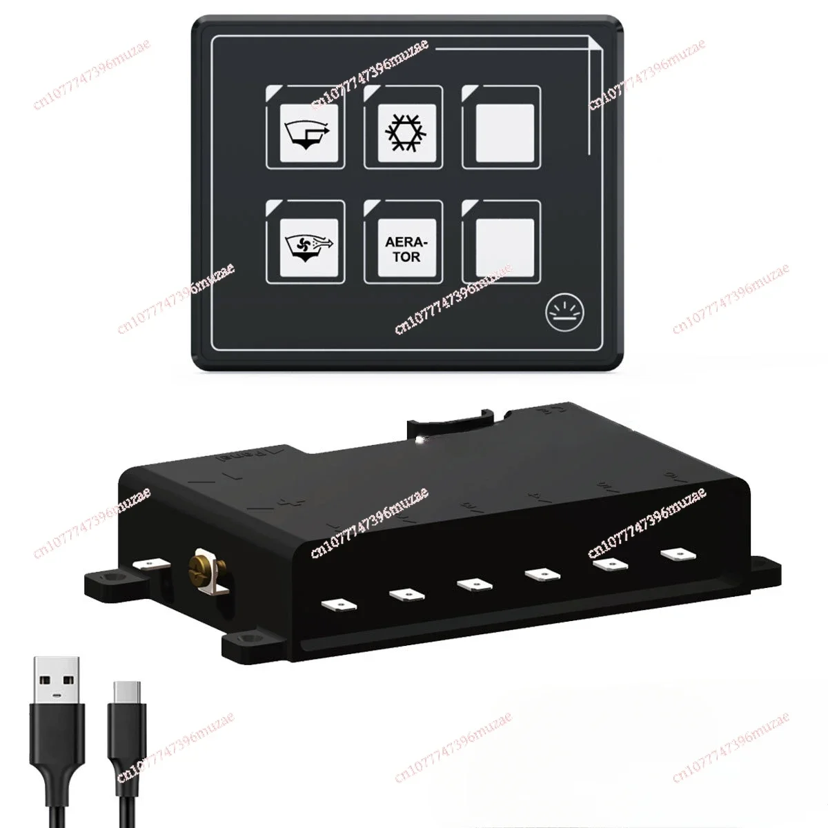 New RV and Yacht Modified with 5mm Film Touch Panel and 6-position Switch Button with Reset Function