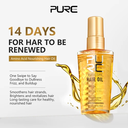 Imagen 2 del producto PURC-suero para el cabello de argán, reparación de aceite, tratamientos para el cuero cabelludo seco y dañado, alisado, mejora nutritiva, productos para el cuidado del suero del cabello