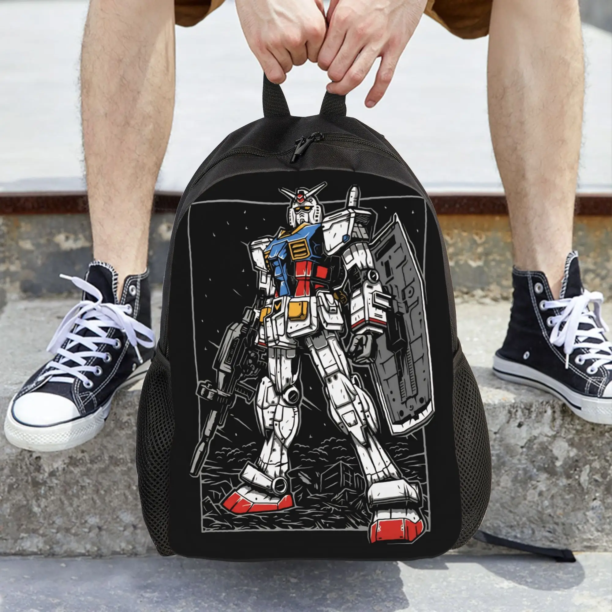 mobile suit gundams Backpack for Girls Boys Lightweight  School Bags for Toddlers Preschool