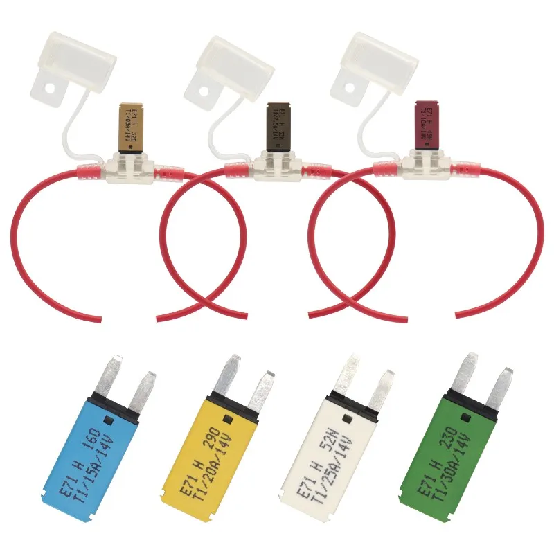 AC52-E7 Fuse Holder Automatic Reset Fuse Set For Marine Boat RV Truck Vehicle 5A 7.5A 10A 15A 20A 25A 30A