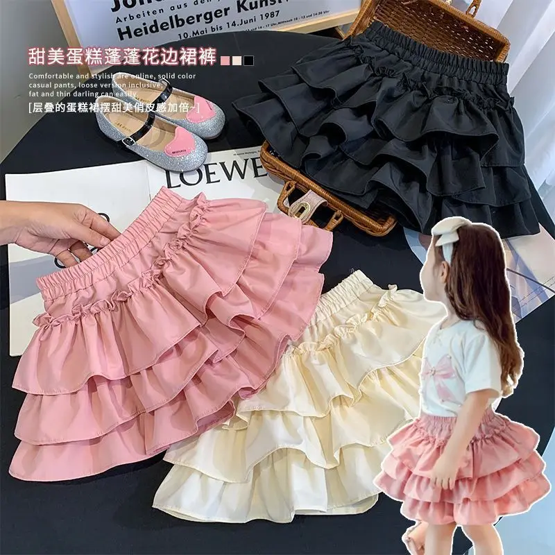 Kinder Mädchen Plissee Kuchen Röcke Sommer 2025, elastische Taille, Kleinkind Babys Mädchen Blase Röcke Kleinkind Kinder Mädchen Prinzessin Röcke – Detail 4