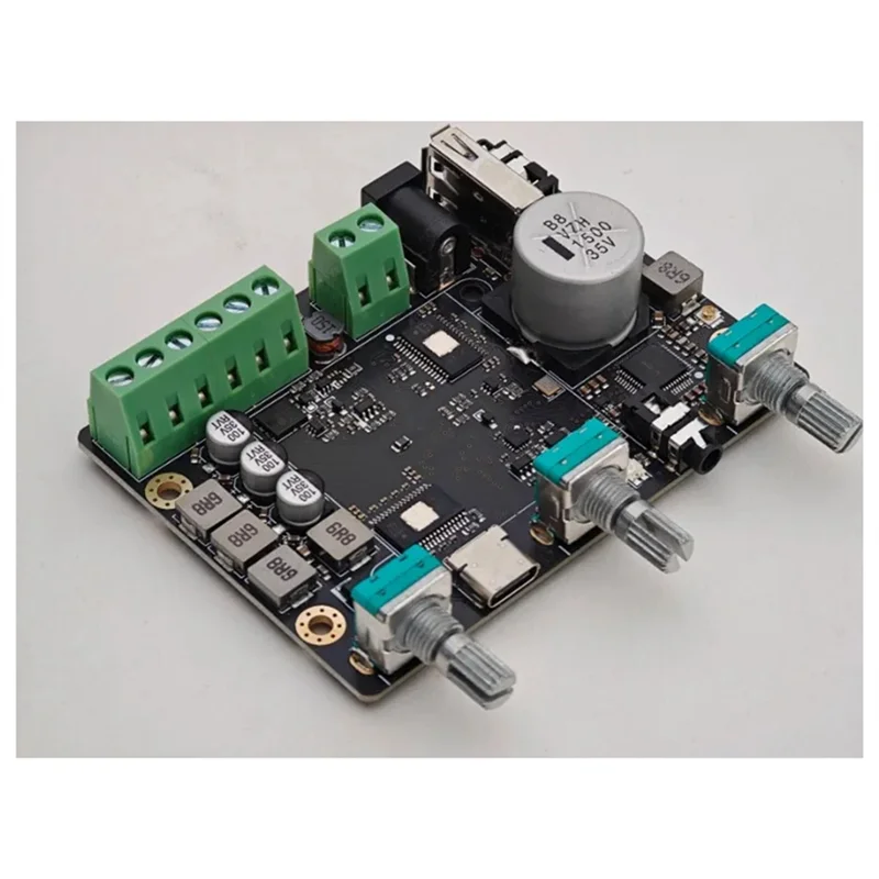 -A25M Amplifier Daya DSP Bluetooth 2.1 2X50W + 100W Amplifier Subwoofer Tiga Saluran 31 Segmen EQ Amplificador Mudah Digunakan