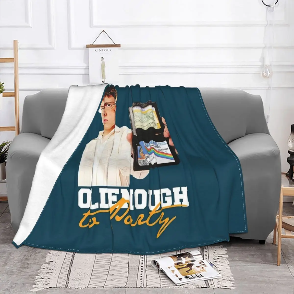 Superbad Mclovin Blankets Coral Fleece Plush Summer Air Conditioning Throw Blankets for Bedding Outdoor Bedding Throws