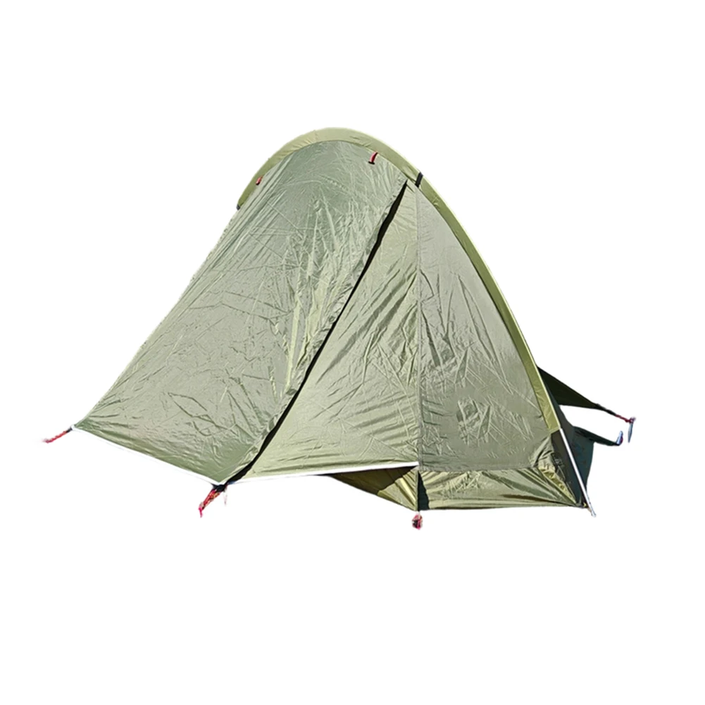 

Outdoor Solo Tent for Camping Hiking 210T Tear Resistant Polyester PU3000 Waterproof 120 cm Height Aluminum Frame