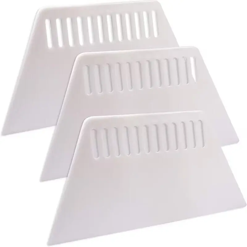 3Pcs Plastic Scraper Trapezoidal Putty Board Scraping Tool Wall Panel Decoration Thin Scraper Construction Tools Hand Tools