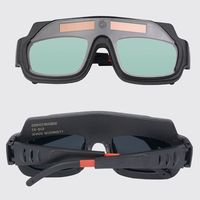 Anti-Glare Welding Glasses Solar Powered Dimming Automatic Darkening Goggles with Headband Anti-impact Soldering Glasses
