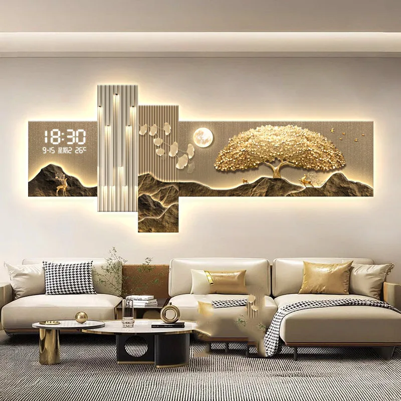 Luxury Nordic Wall Watch Simple Fashion Creative Minimalist Wall Watch Xenomorph Aesthetic Horloge Murale Living Room Decoration