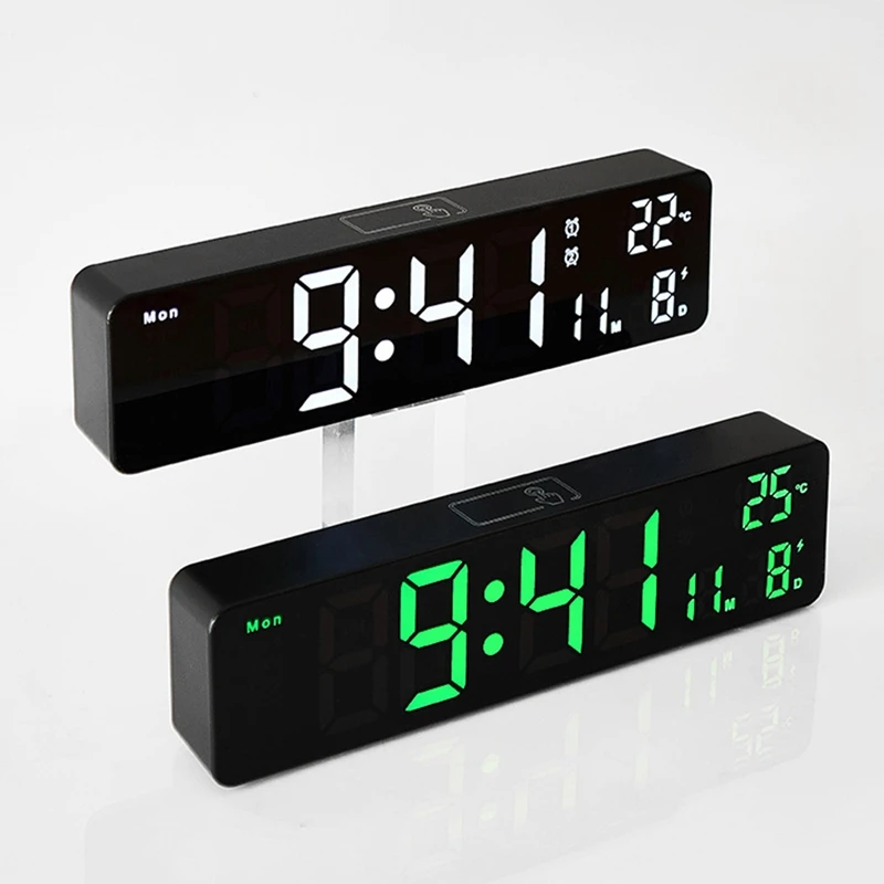 LED Alarm Clock Mirror Electronic Clock