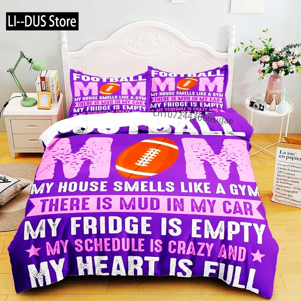 

National Football Poster Duvet Cover Set King Queen Double Full Twin Single Size Bed Linen Set Duvet Cover Bed Set Quilt Cover