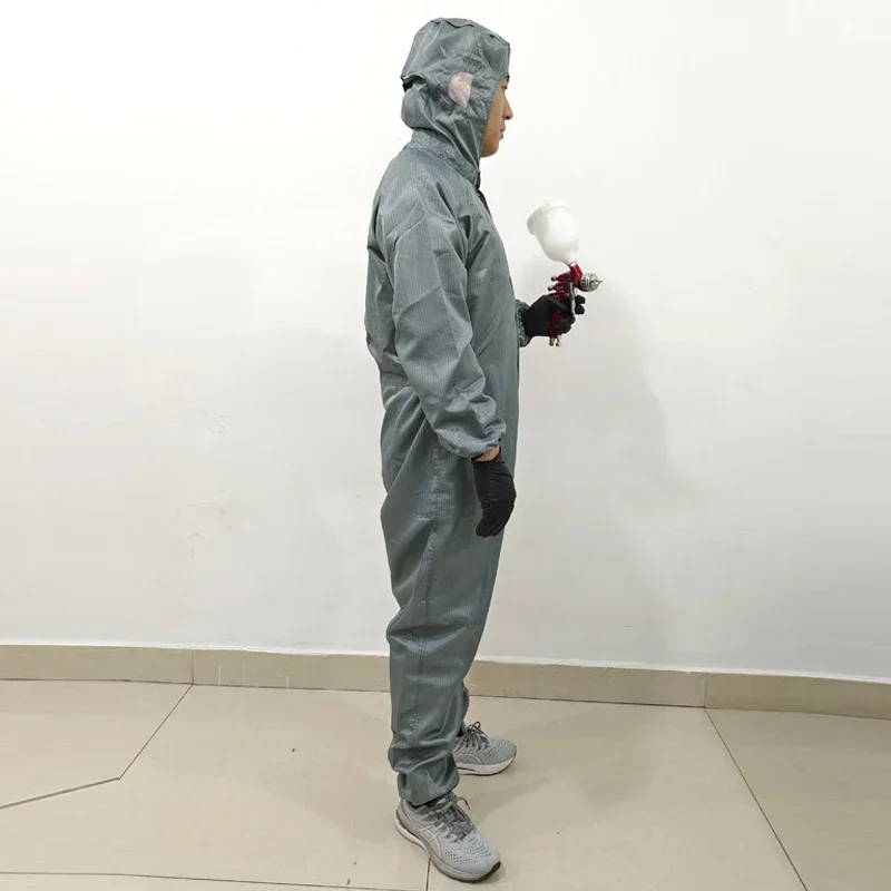 Painting Workwear Carbon Fiber Conductive Wire Anti-Static Spray paint protective clothing Prevent dust and paint mist