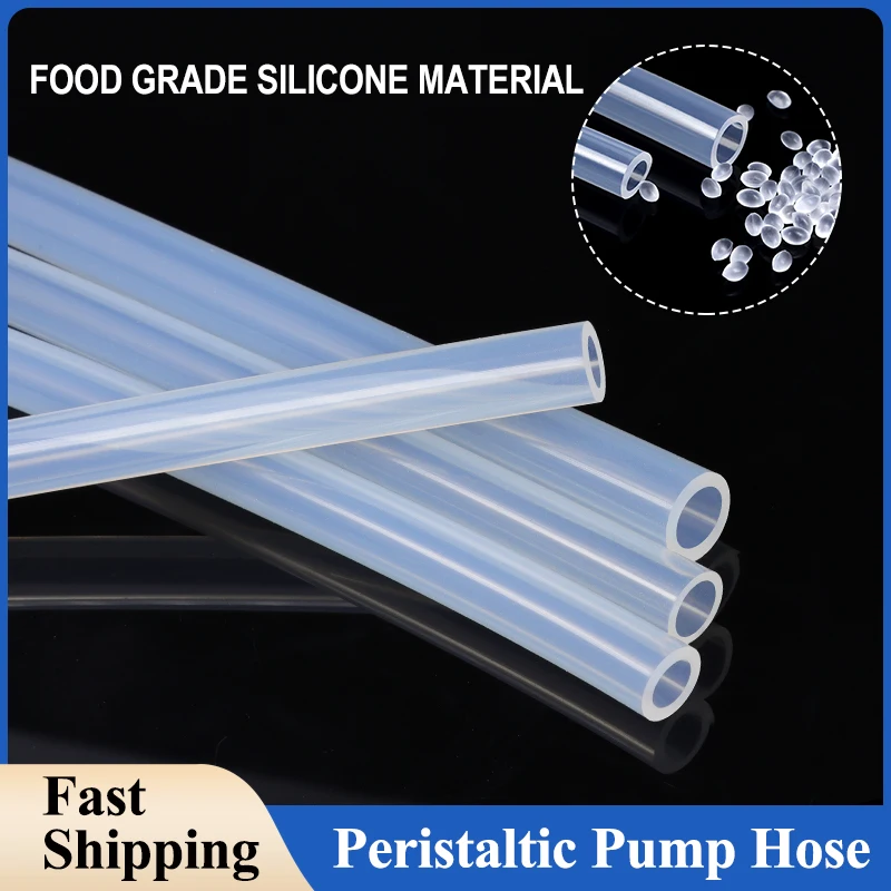 

Peristaltic Pump Hose ID 0.5mm ~ 25.4mm Transparent Food Grade Silicone Heat-resistant Corrosion Resistant Laboratory Water Tube