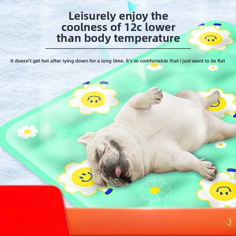 

Spring Summer Ice Pads Pets Cool Down Summer Sleep Cool Down and Relieve Heat Pads Skin-friendly Kennels Pet Cooling Cushions