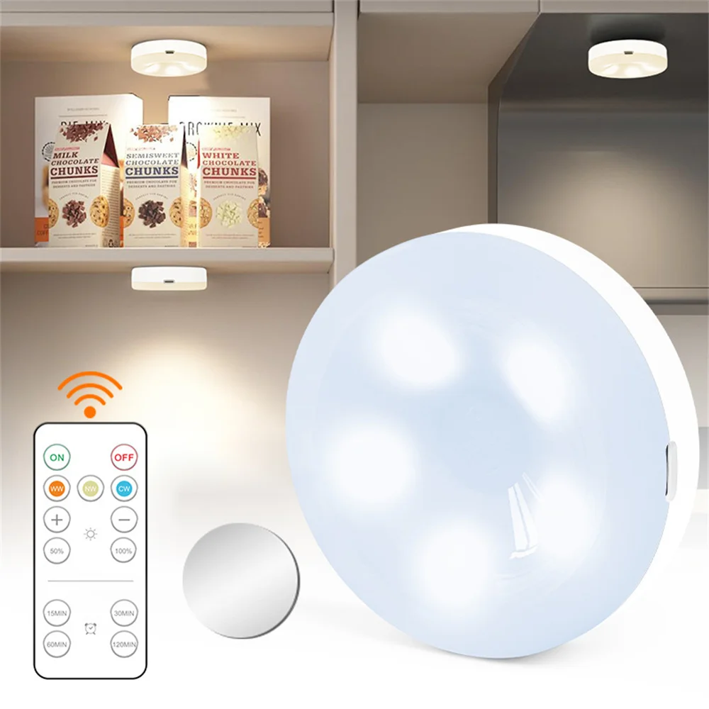 12 Leds Under Cabinet Light Touch Sensor Or remote Controller Dimmable Closet Lamp 3000K 4500K 6500K For Study,Foyer