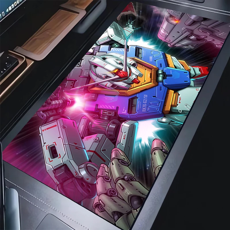 

Mousepad PC Accessories Gaming Mouse Pad HD Mechanical Warrior Gundam Large Desk Mat Non-slip Keyboard Pad Rubber Extended Pad