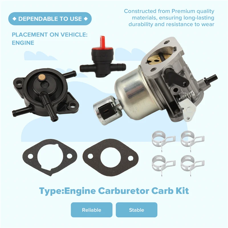 ABOK-Carb For Kawasaki FH580V FH541V 19Hp 15003-7081 15004-7056 15003-7102 15003-7086 15003-7100 Carburetor Replacement Parts Ki
