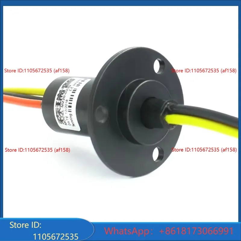 Rotating conductive slip ring high current 3-way 30A power collector ring assembly outer diameter 22mm small brush 3-wire
