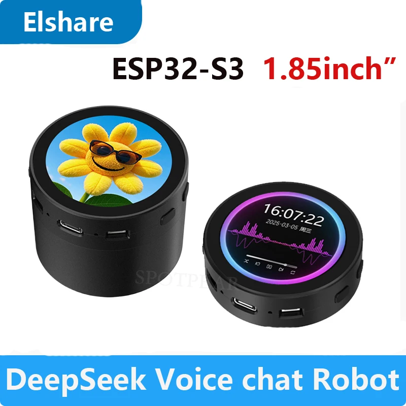 DeepSeek XiaoZhi AI Voice Chat Robot BOX ESP32-S3 Development Board 1.85 inch Round LCD N16R8 - Image 2