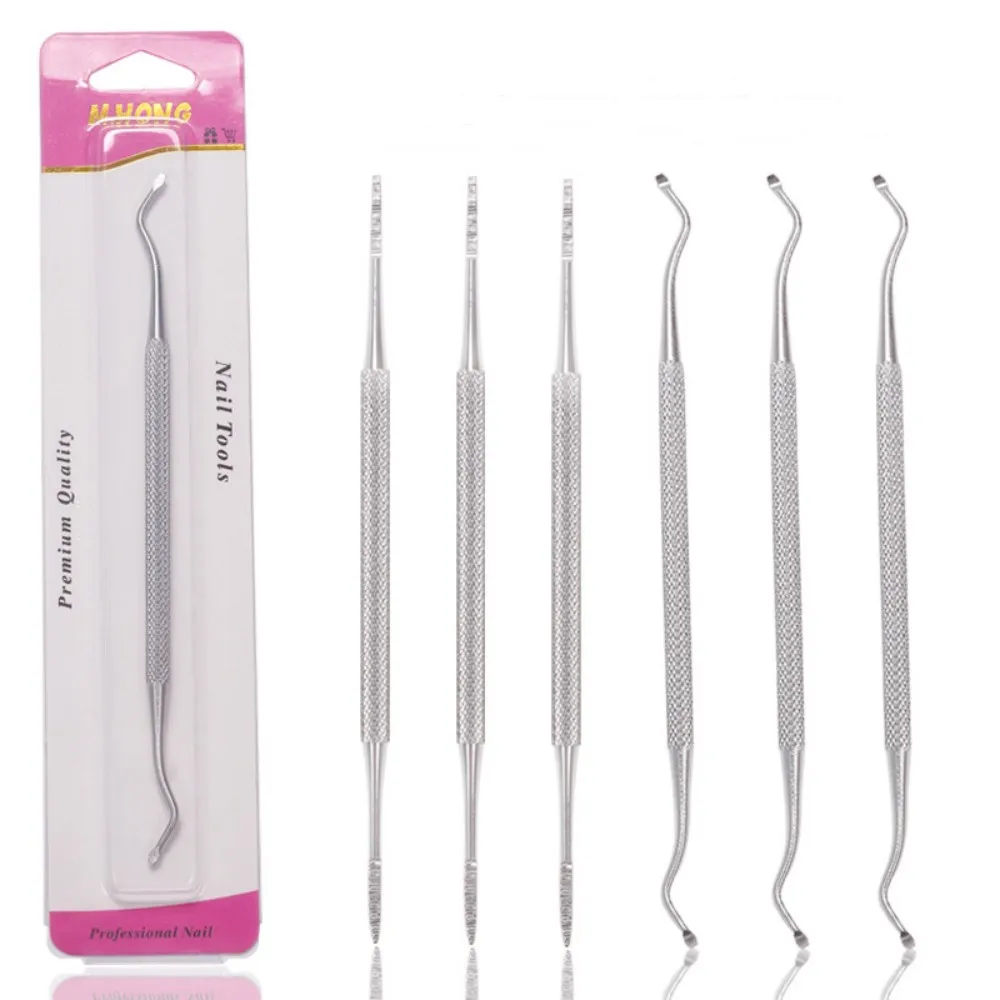 

1PC Useful Ingrown Toe Nail Lifter Double Head Paronychia Pedicure Tool Foot Nail Dirt Cleaning Stainless Steel Manicure Tool