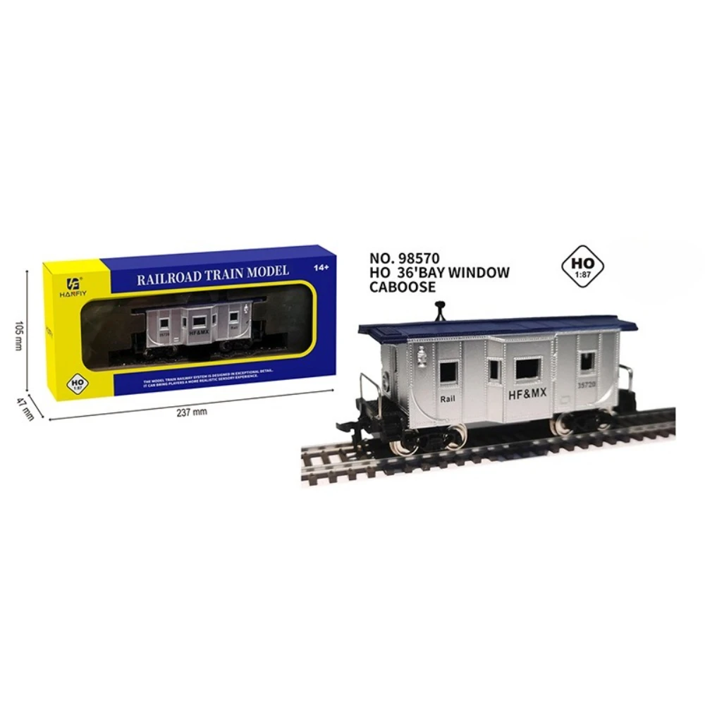 รถไฟของเล่น HO Type 1:87 แบบรถหัวลาก ตัวถังโลหะ ล้อโลหะ พร้อมหัวเกี่ยวแบบยุโรป ของเล่นรถไฟจำลอง ตกแต่งโต๊ะทำงาน ของเล่นเด็กผู้ชาย ของขวัญ