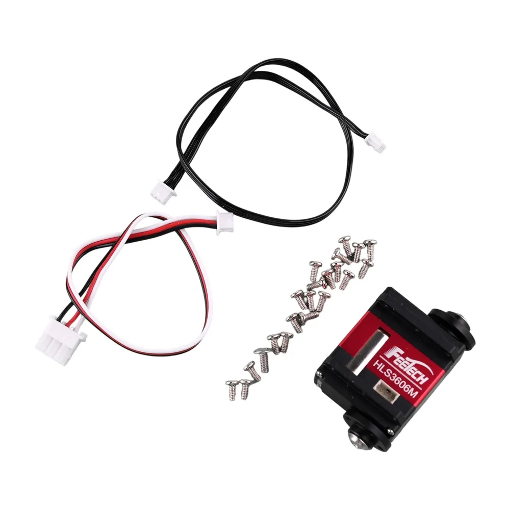 6KG HLS3606M 6V TTL Bus Servo de doble eje Metal Gear Motor Sin Núcleo controlable de 360 grados RC Robot Coche Drone