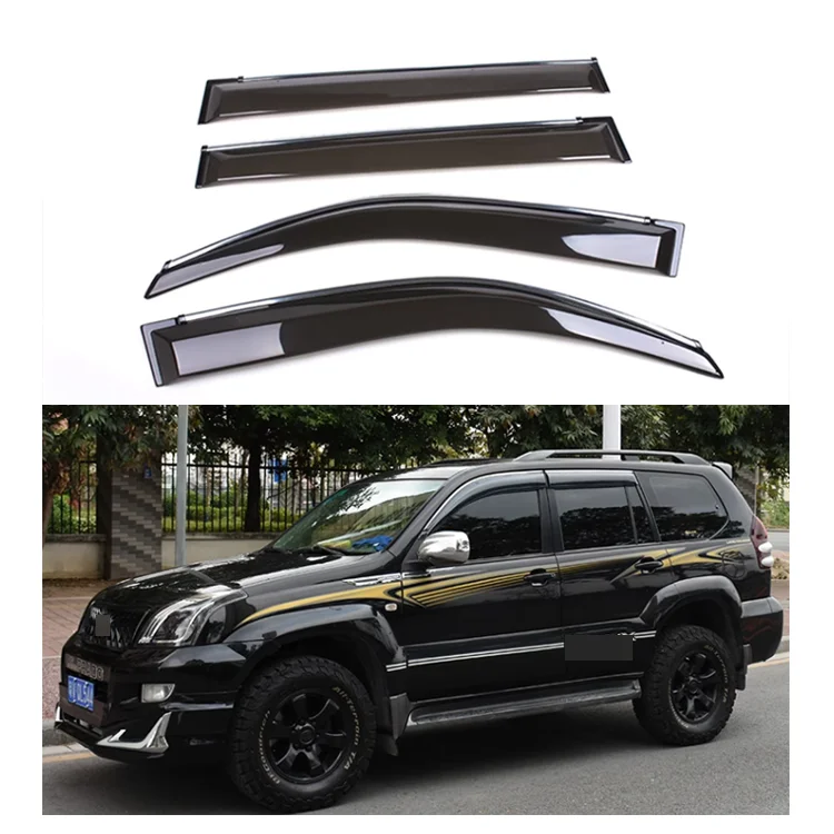 Car accessories prado 120 door deflector Window Wind Deflector for toyota land cruiser FJ120 LC120 Door Window Visor