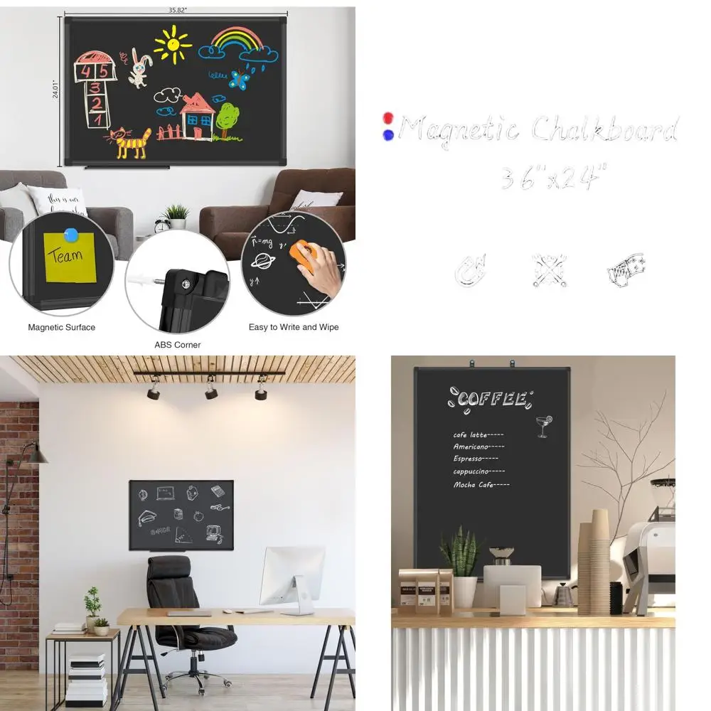

Магнитная доска 36 x 24 дюйма с алюминиевой рамой, идеально подходит для коллекций значков и рекламных объявлений