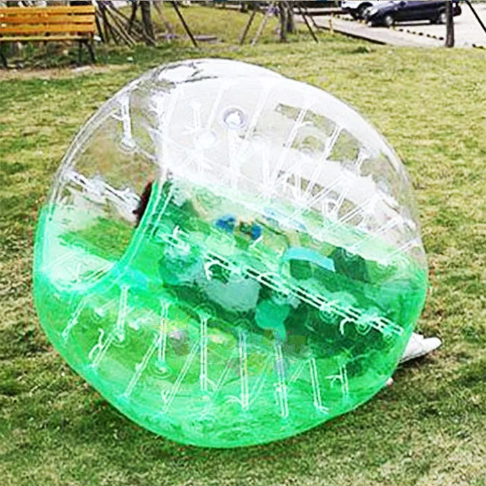 Disfrute CE, alta calidad, superventas, nuevo diseño, bola de fútbol de burbujas transparente humana, pelotas de choque inflables para interactivas