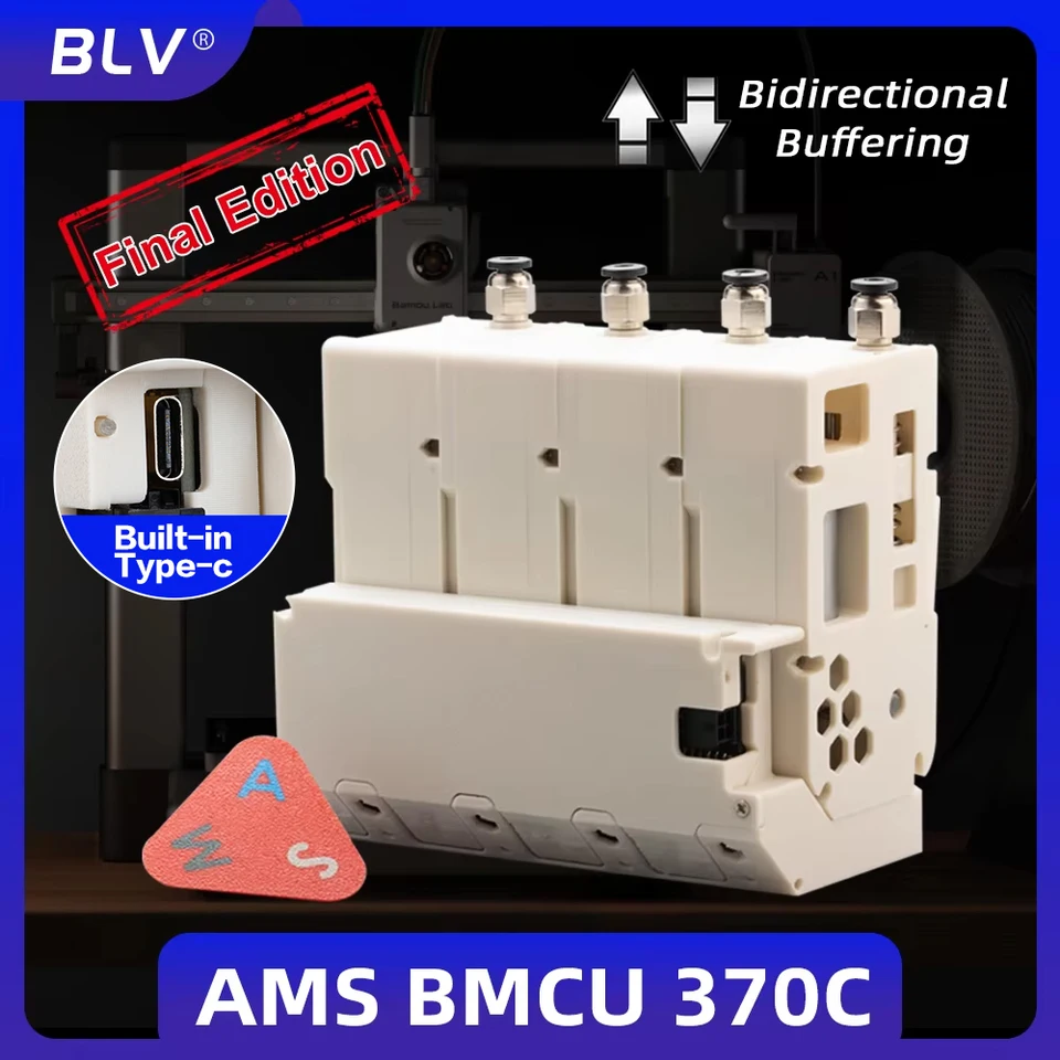 BMCU 370C 改造品 組立済み BLV BMCU 370C オープンソースAMS MMUソリューション AMS lite 370 130