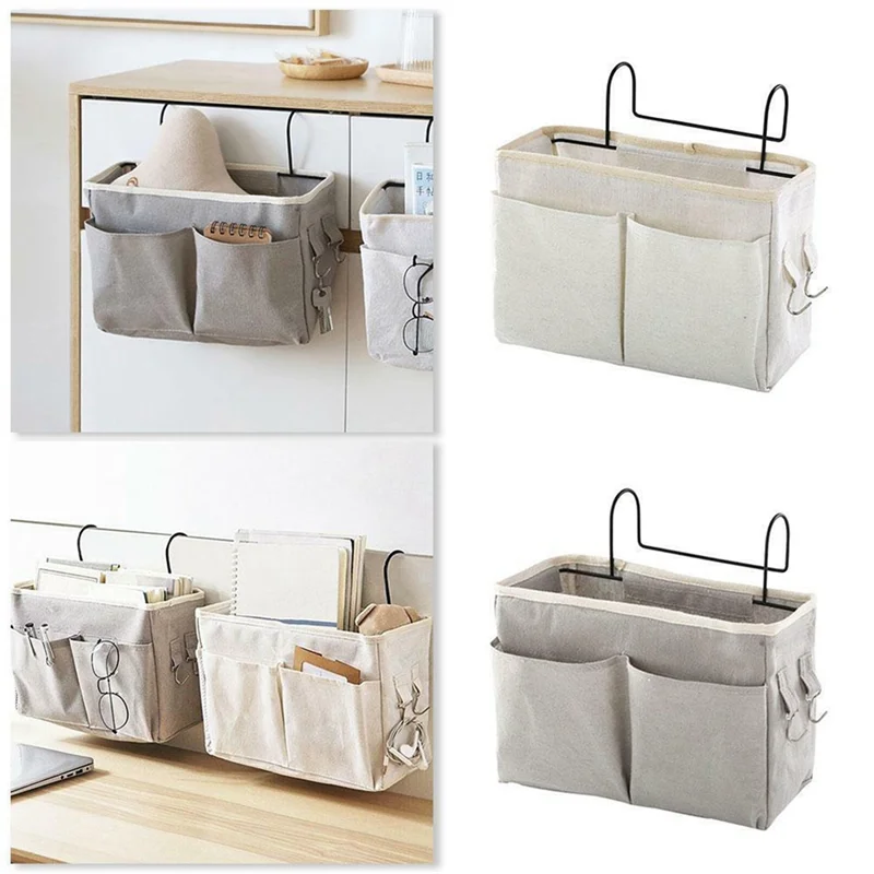 ABWR-Bedside Hanging Bag Storage Bag Bedroom Magazine Storage Bag Toy Rack Baby Tissue Box Home Storage Bag