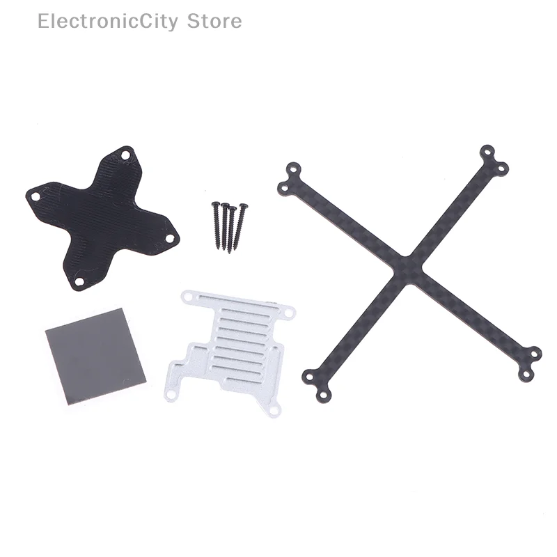 1Set Per Ultra-leggero In Lega di Alluminio Dissipatore di Calore O4 Unità Aria Modello di Protezione a prova di Collisione Pad Per RC FPV Drone parti