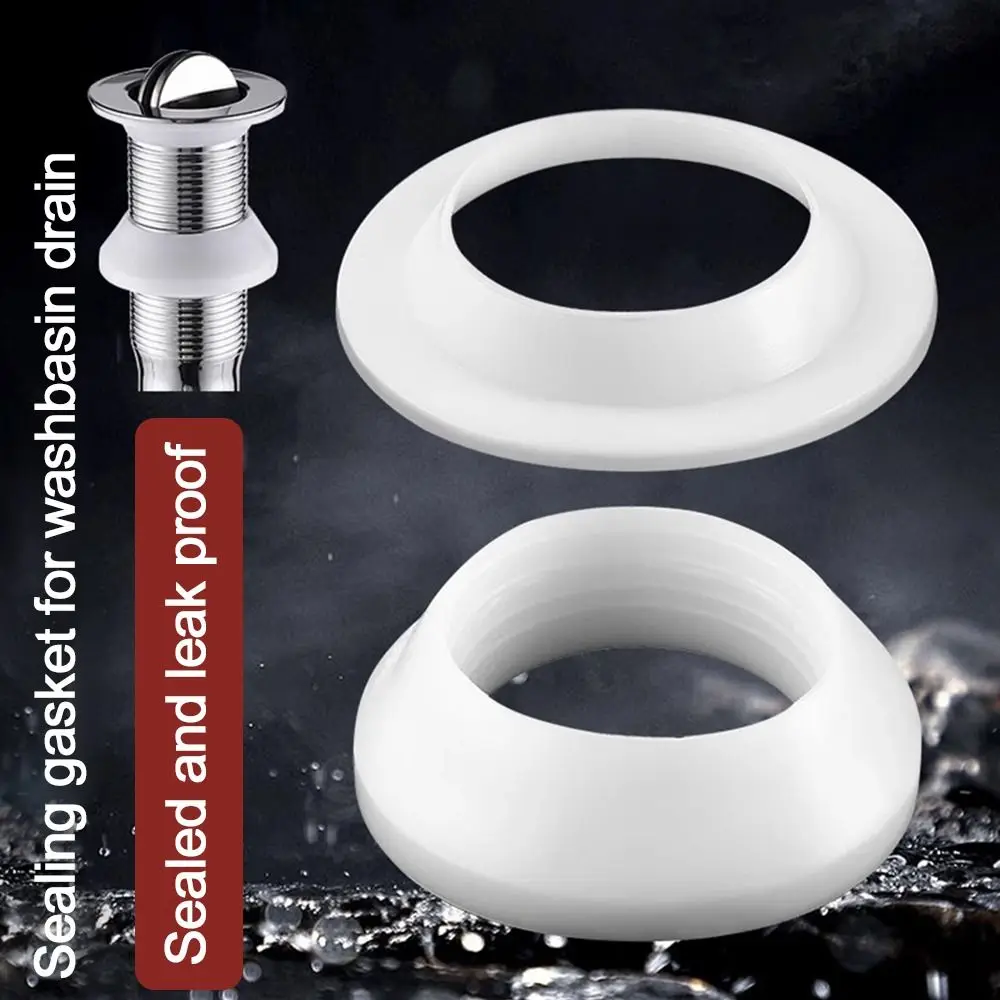 2/5 pairs Silicone Floor Drain Sealing Gasket Replacement High Temperature Resistant Sewer Sink Connection Gasket Leak-proof